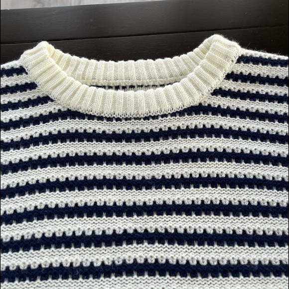 CPO Provisions "Shipment Supply" Sweater Stripe, Urban Outfitters Black&White - Picture 3 of 7